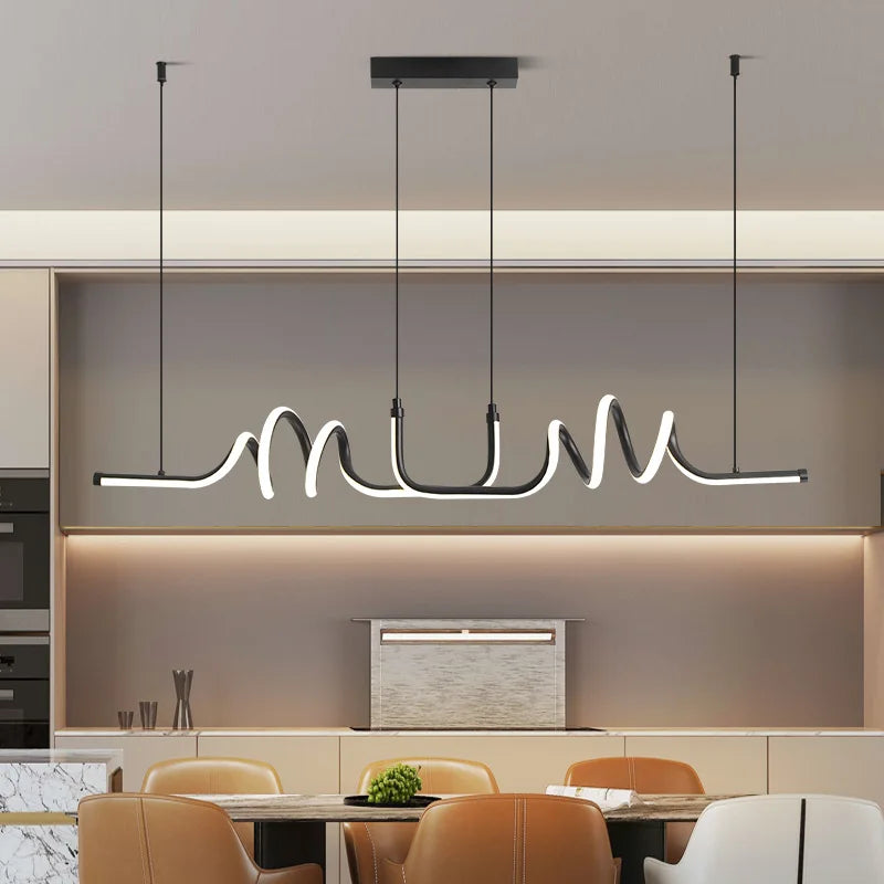 Minimal linear LED pendant