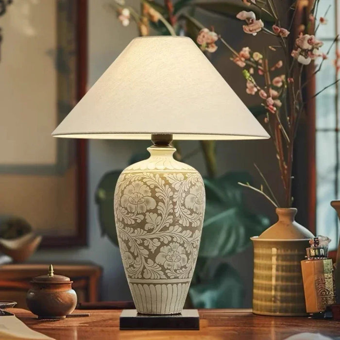 Ceramic desk lamp
