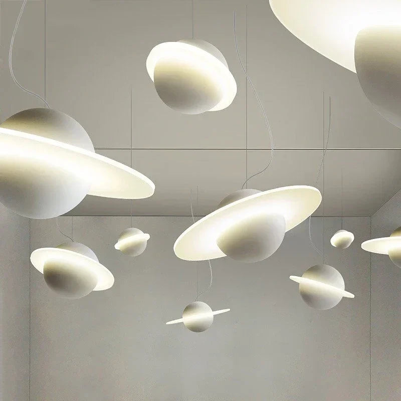 Modern wood pendant