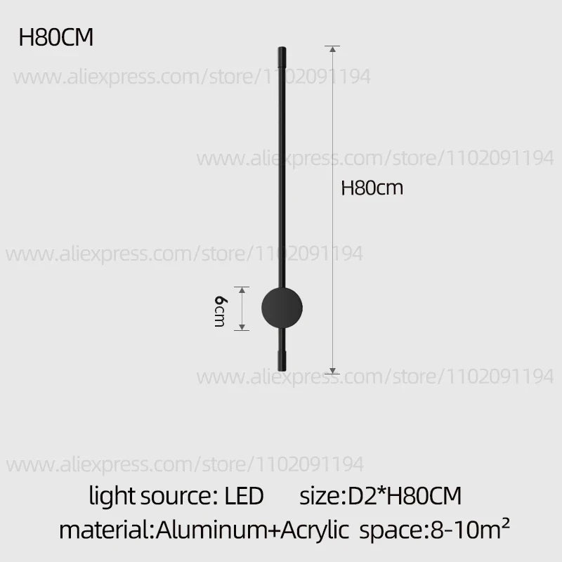 Nordic Linear Wall Light, view 7
