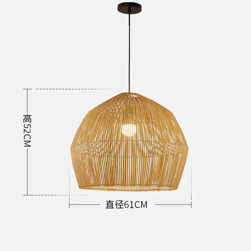 Handmade Bamboo Pendant, view 10