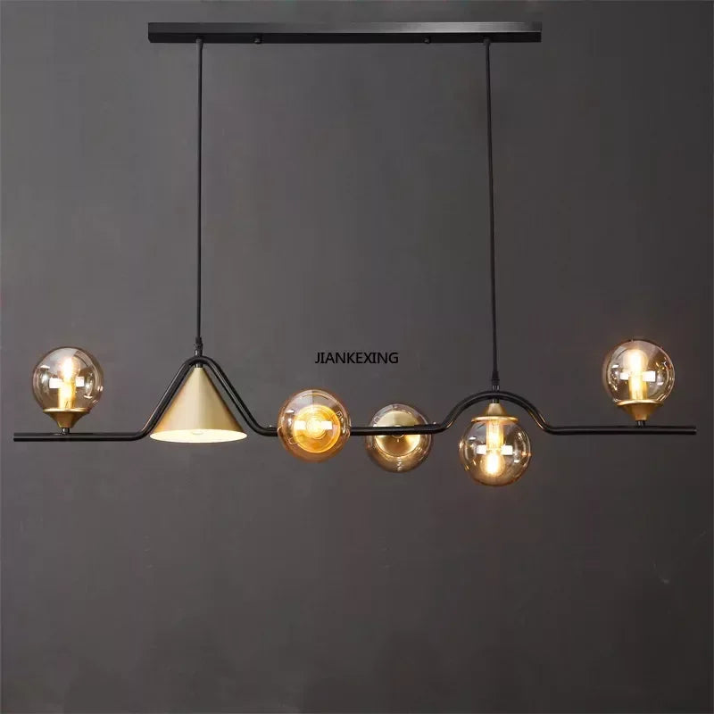Bar glass chandelier