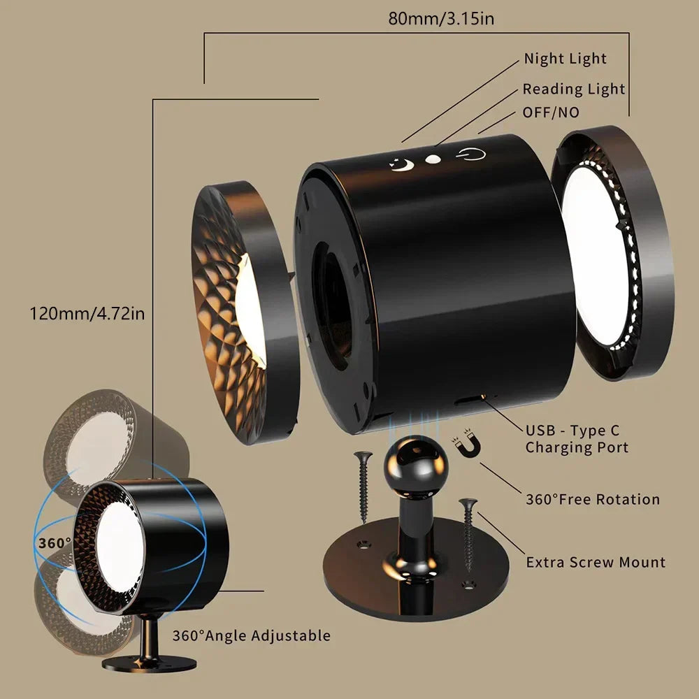 Rechargeable LED Wall Light, view 6