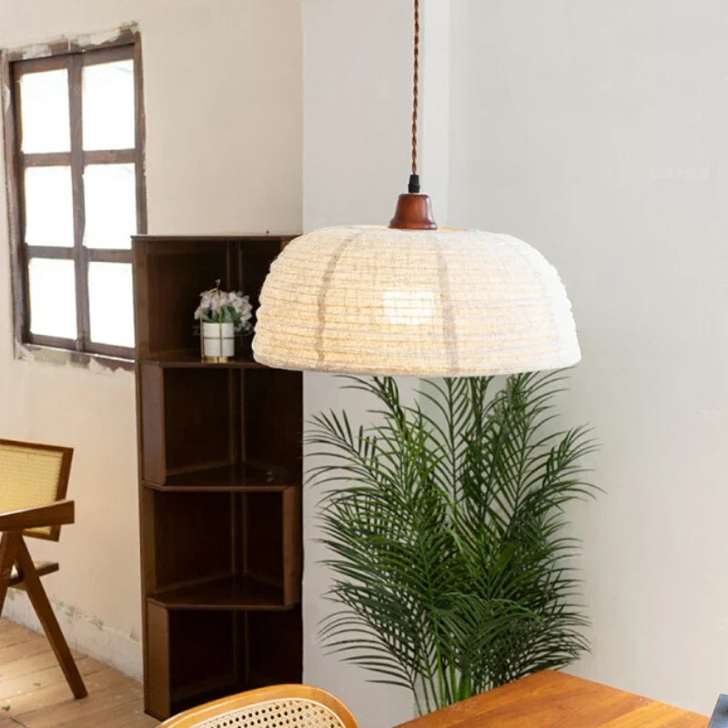 Retro linen pendant