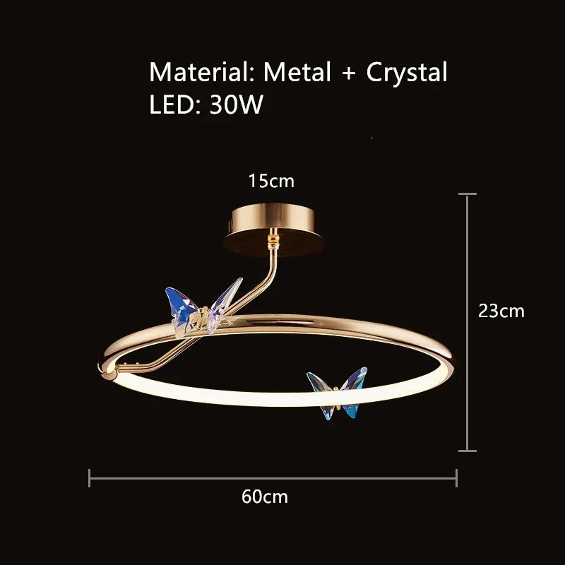 Crystal Butterfly Light, view 10