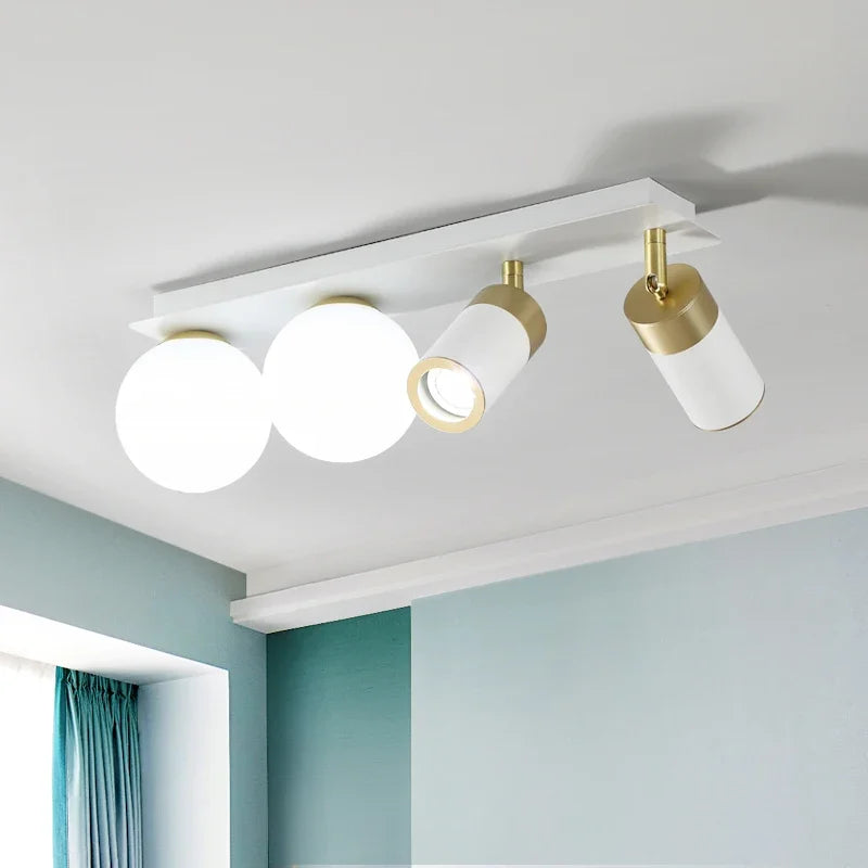 Glass Nordic ceiling light