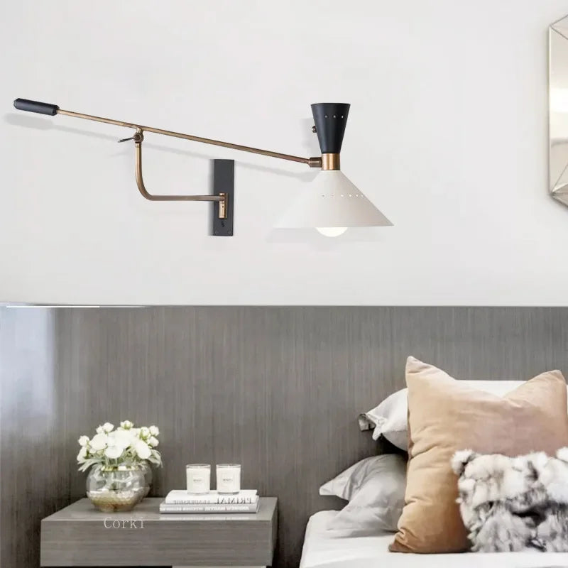 Adjustable reading sconce