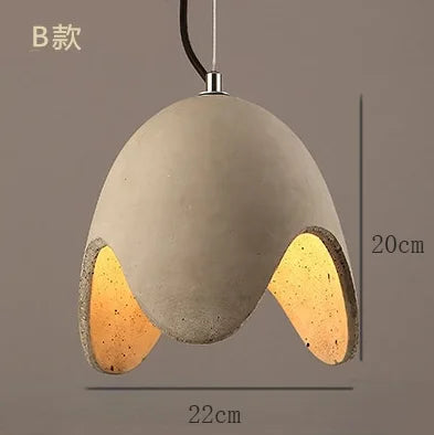 Retro Cement Pendant, 3 Styles, view 7