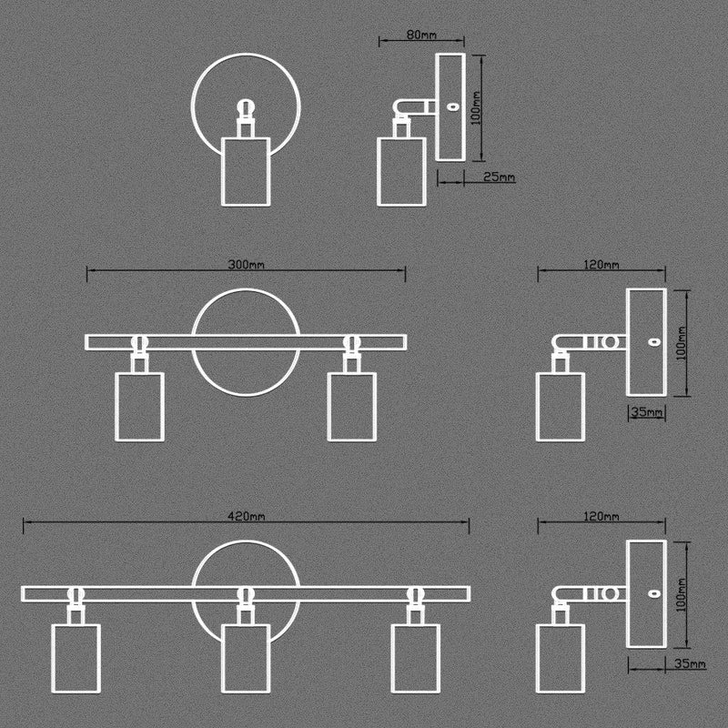 Industrial Multi-Head Light, view 10