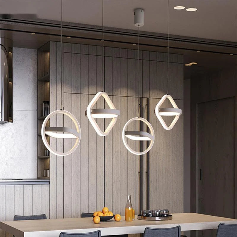 Geometric LED pendant