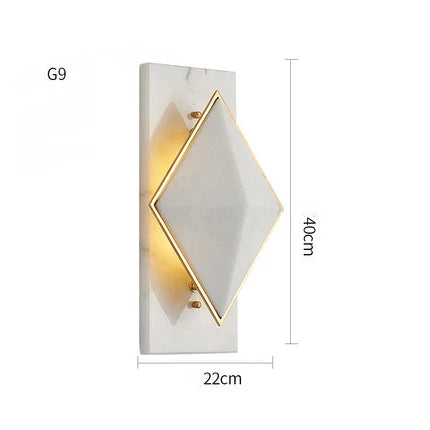 Marble Diamond Sconce, view 13