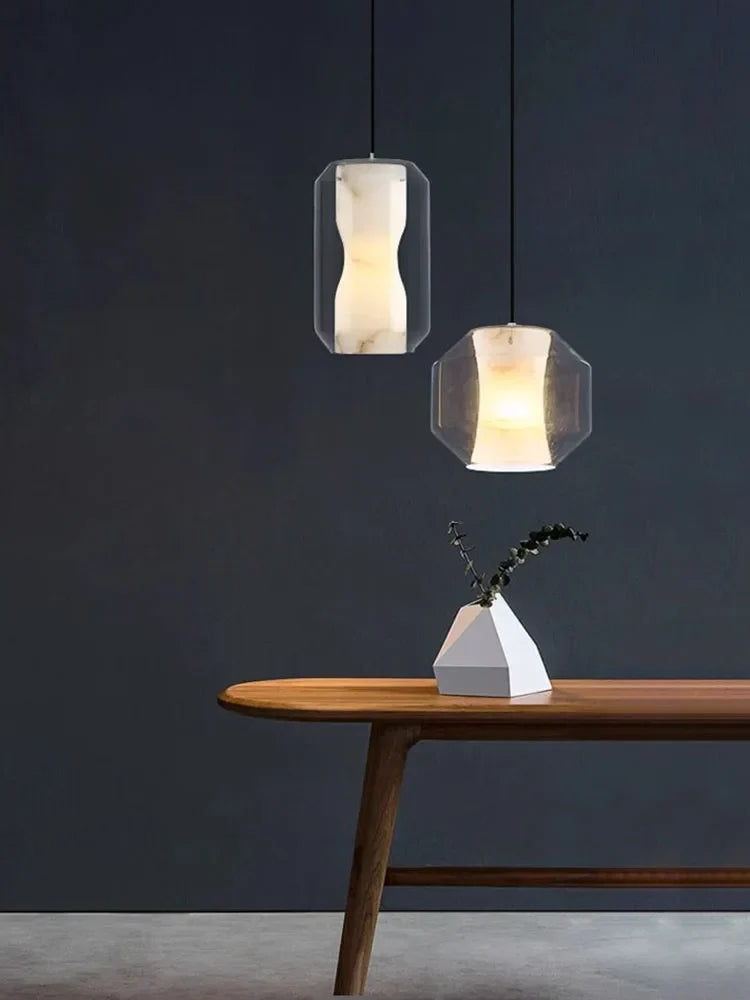 Marble effect pendant