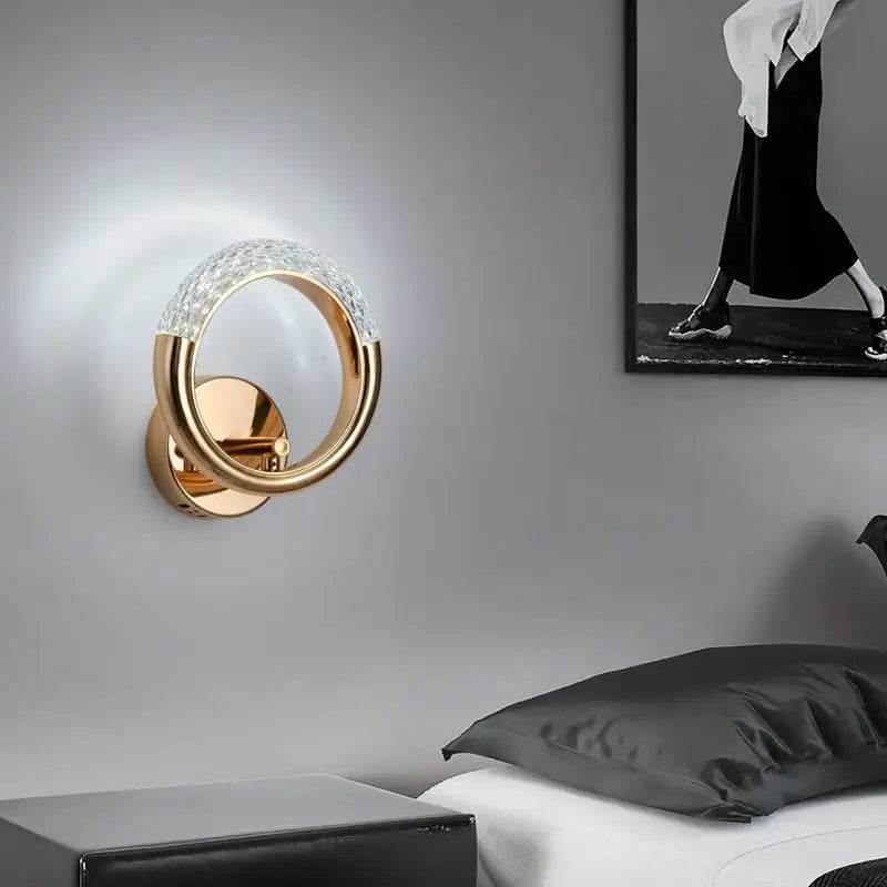 Luxury gold wall light