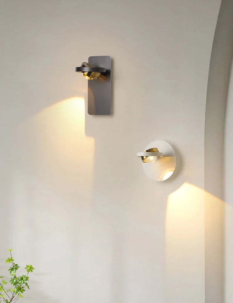 Scandinavian rotating wall light
