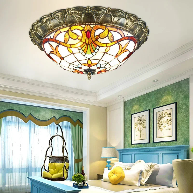 Baroque flush mount