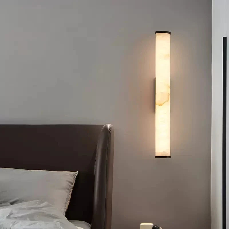 Black marble sconce
