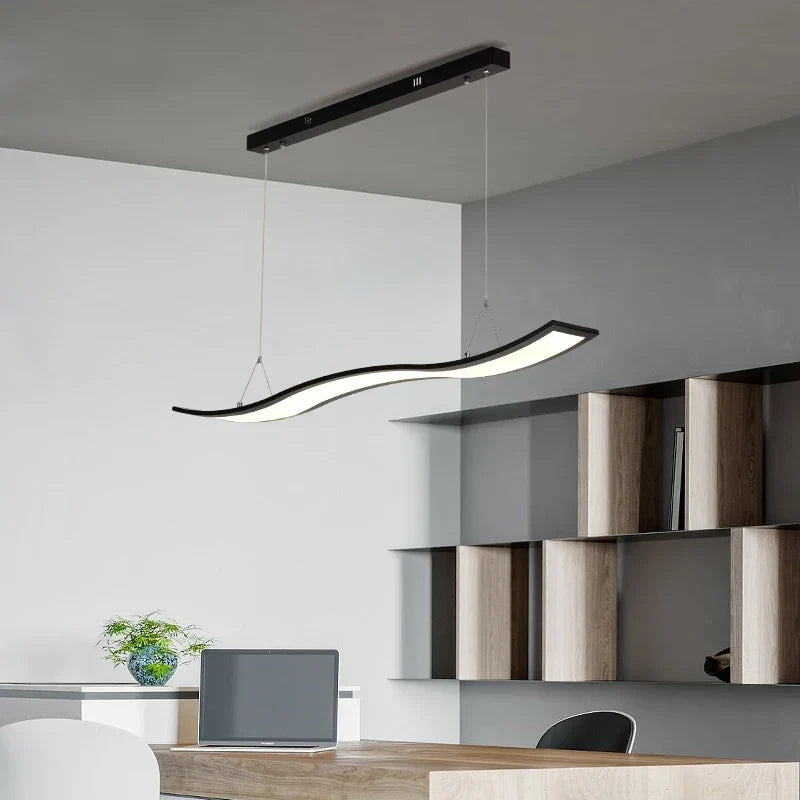 Nordic LED Linear Pendant, view 3