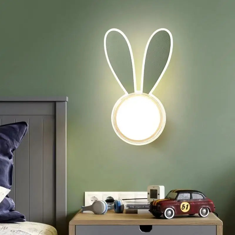 Kids green LED wall light