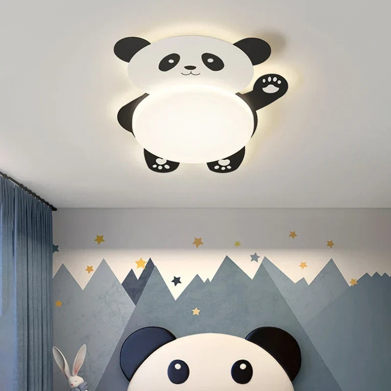 Blue nursery flush mount