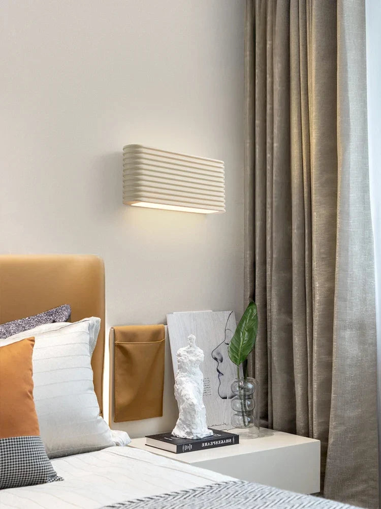 Minimalist glass wall light