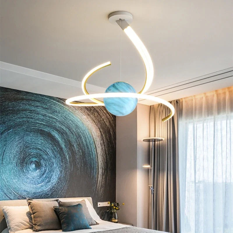 Creative glass LED ceiling light