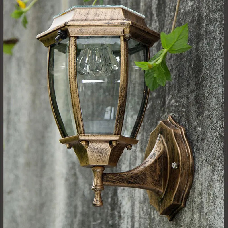 Solar LED fence wall light