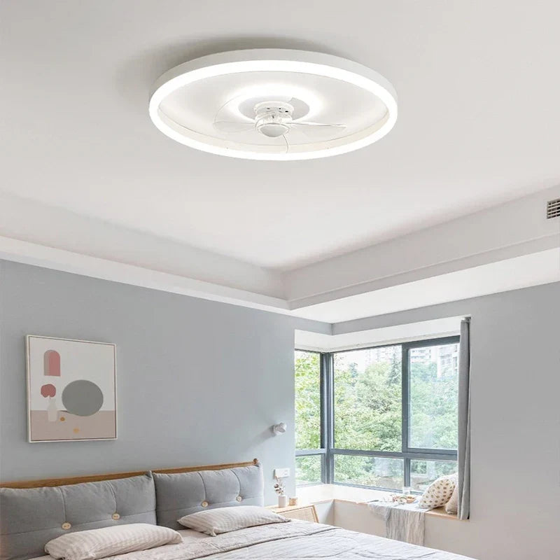 Colorful fan flush mount