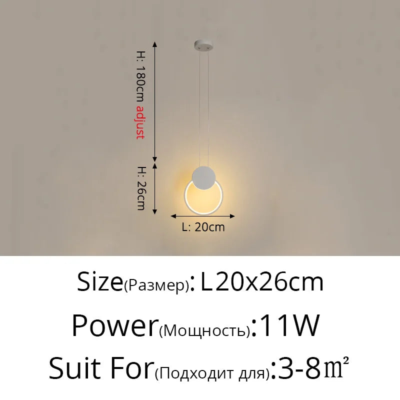 Geometric LED Pendant, view 14