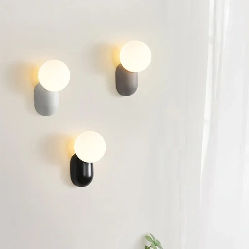 Bubble sconce in a kids room