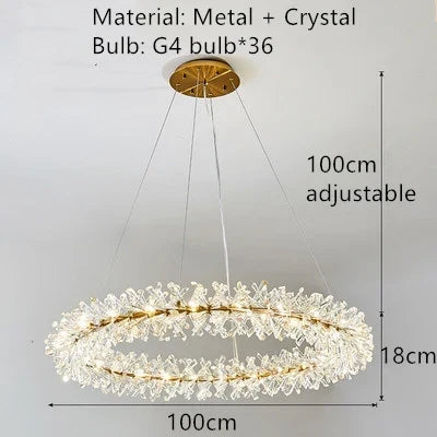 Gold Crystal LED Light, view 8
