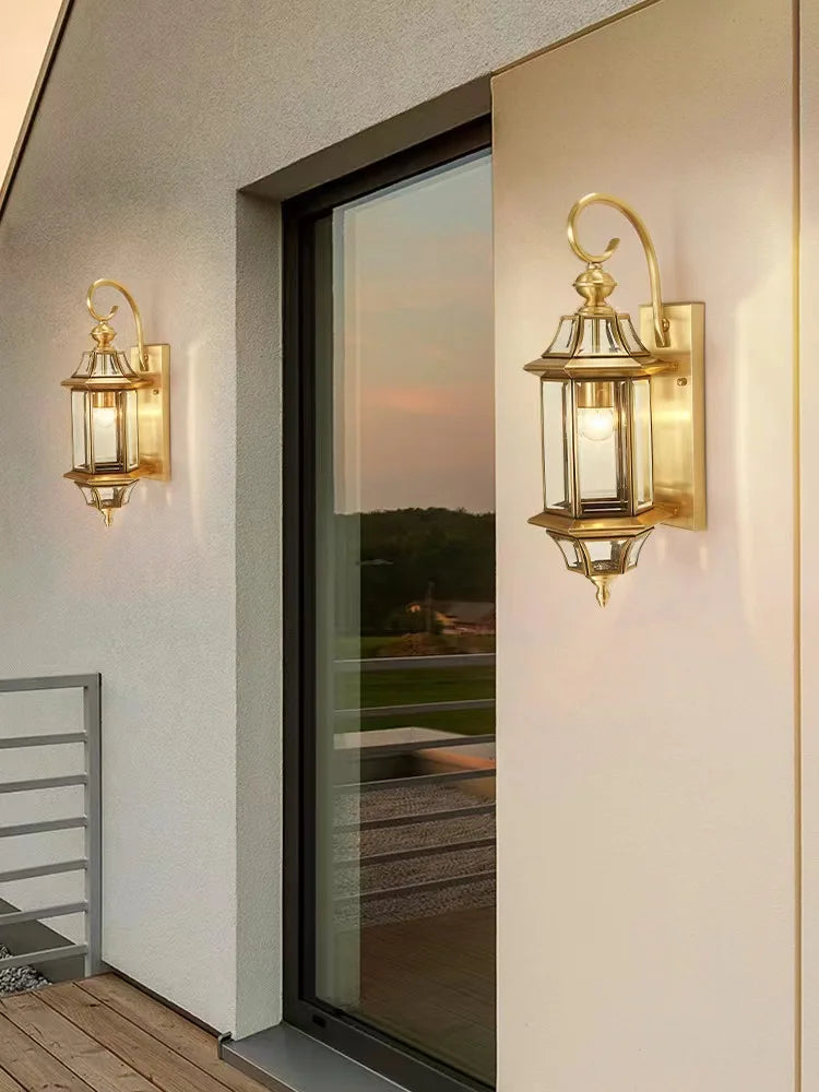 Waterproof copper lantern