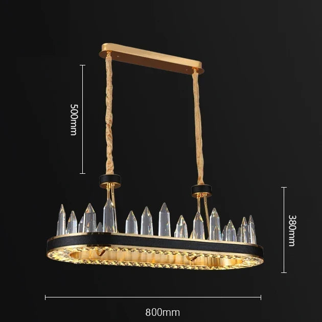 Clear Crystal Chandelier, view 9