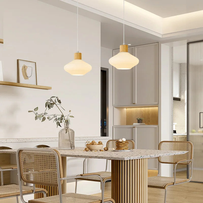 Nordic wood pendant