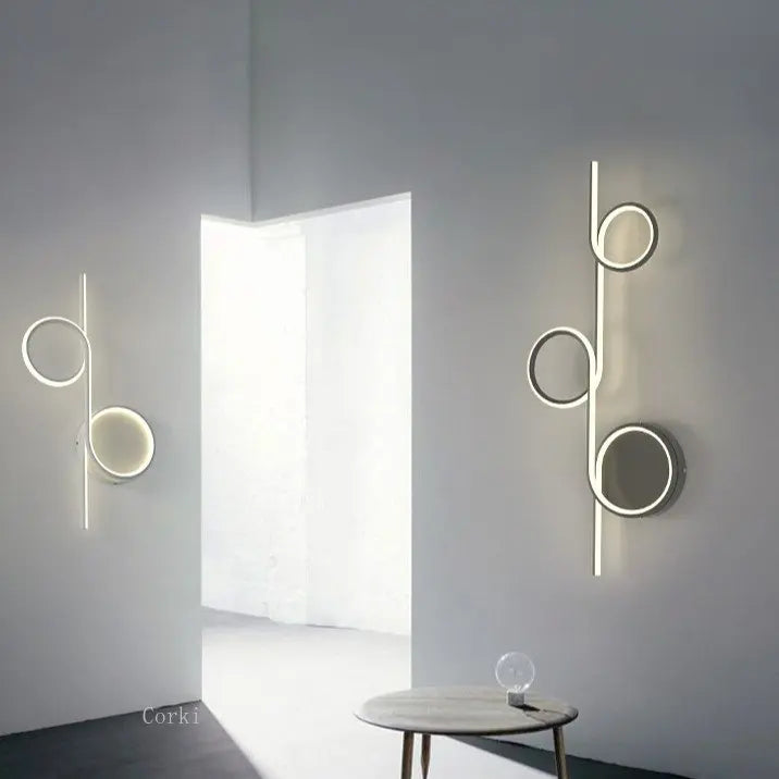 White LED sconce