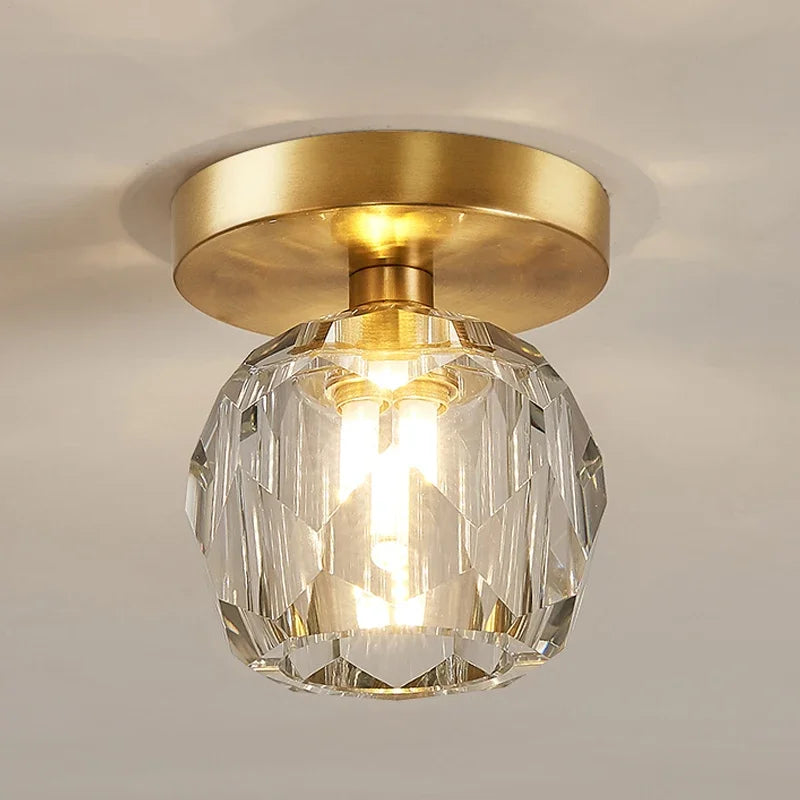 Crystal ceiling light