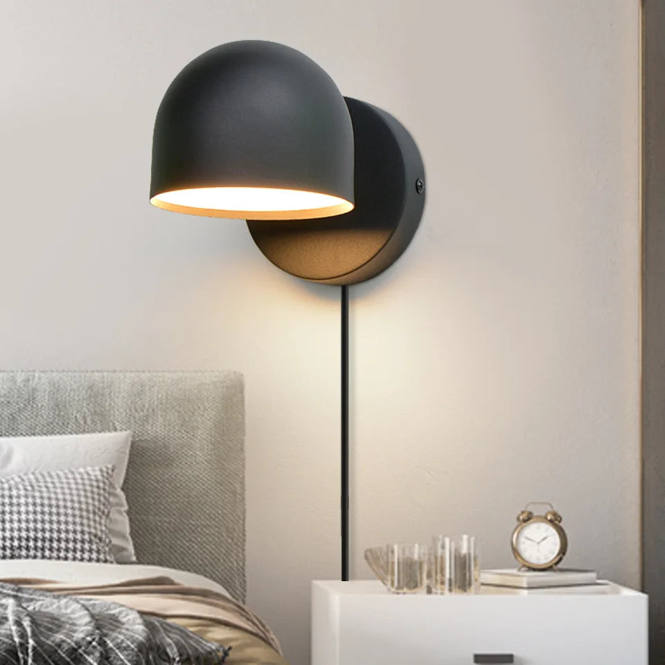 Touch dimmer rotating LED sconce