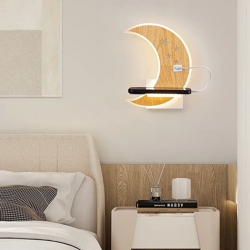Moon USB Wall Light, view 5