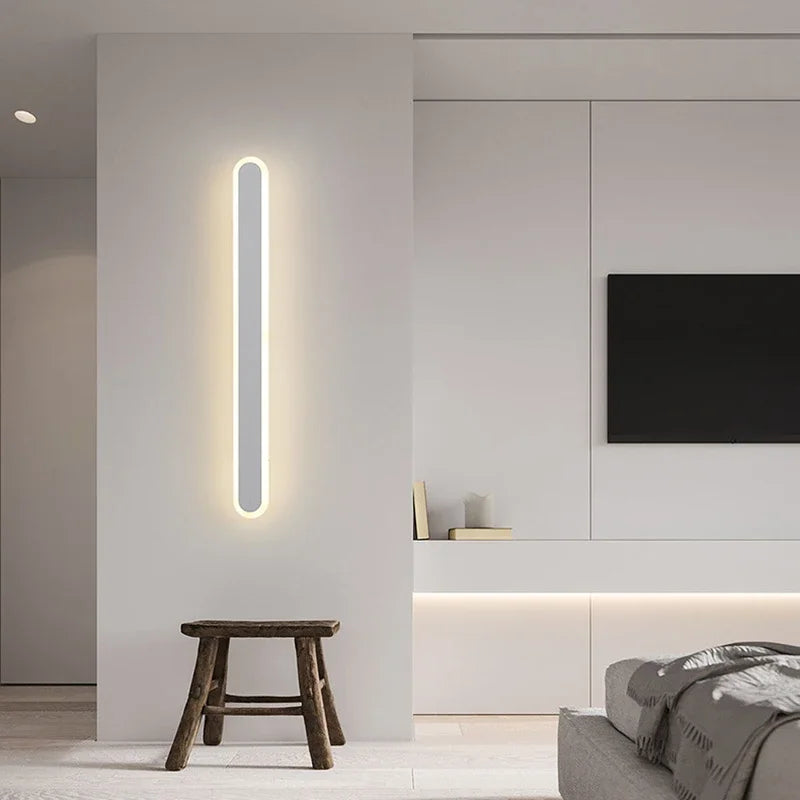 Gold linear sconce