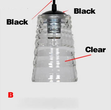 Clear or Amber Glass Pendant, view 11