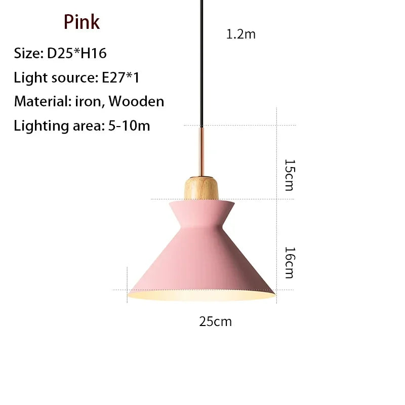 Nordic Solid Wood Pendant, view 21