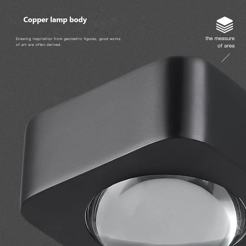 Square Copper Sconce, view 6