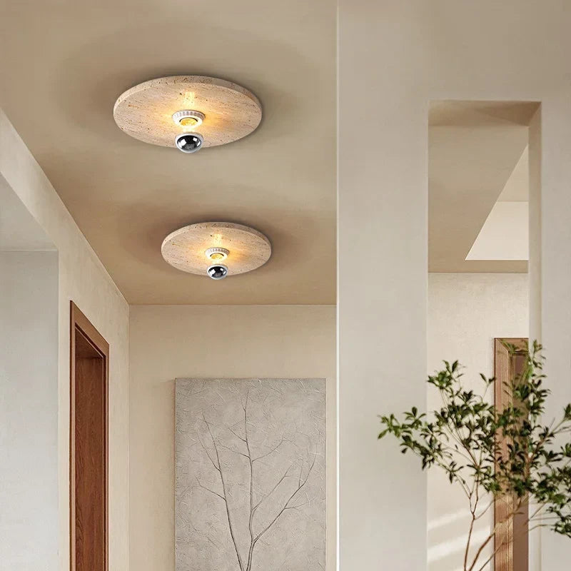 Round Stone Retro Sconce, view 3