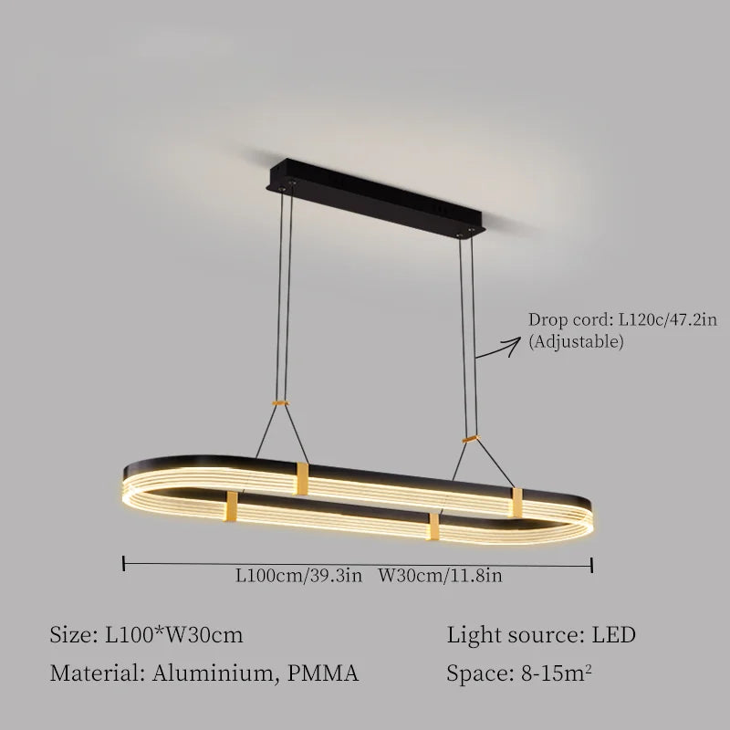 Linear LED Pendant, Dimmable, view 7