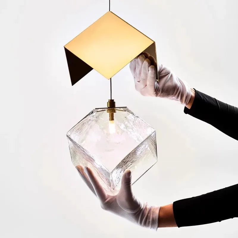 Square Crystal Pendant, view 3