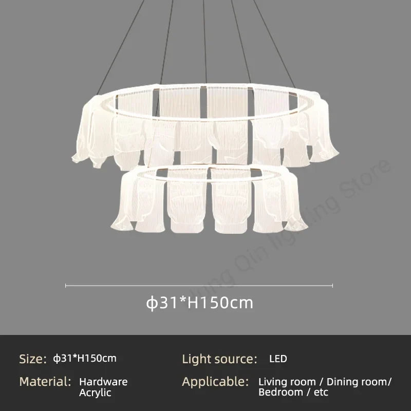 Creative Acrylic LED Pendant, view 7