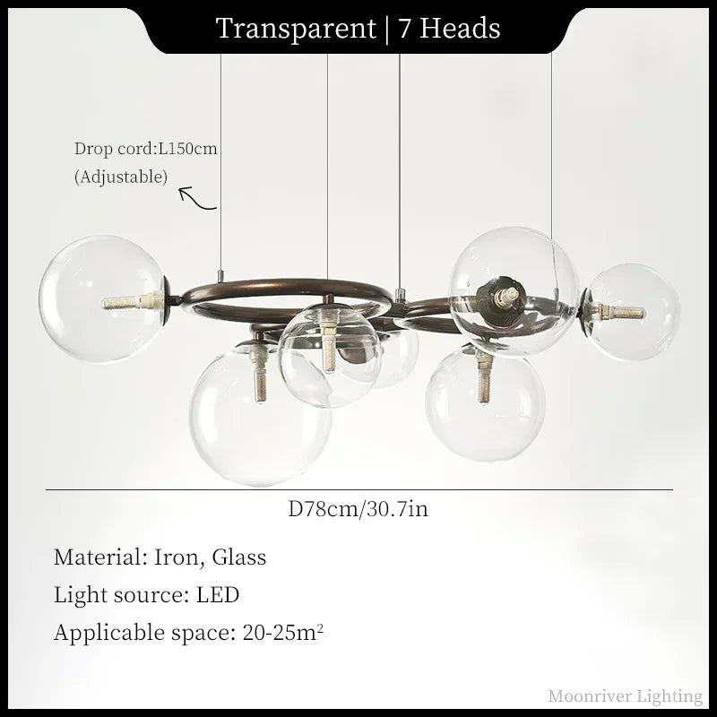 Creative Glass Chandelier, view 15