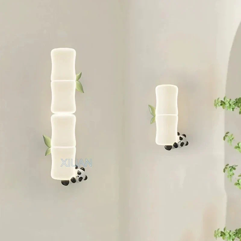 Monkey panda kids wall light