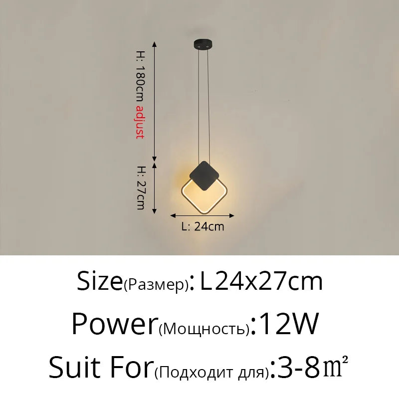 Geometric LED Pendant, view 21