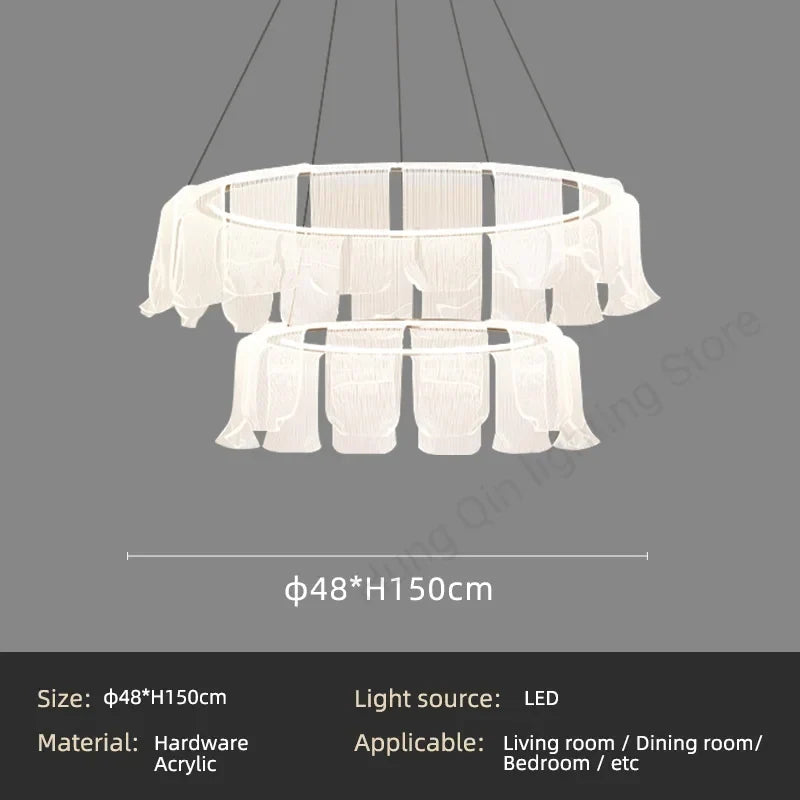 Creative Acrylic LED Pendant, view 8