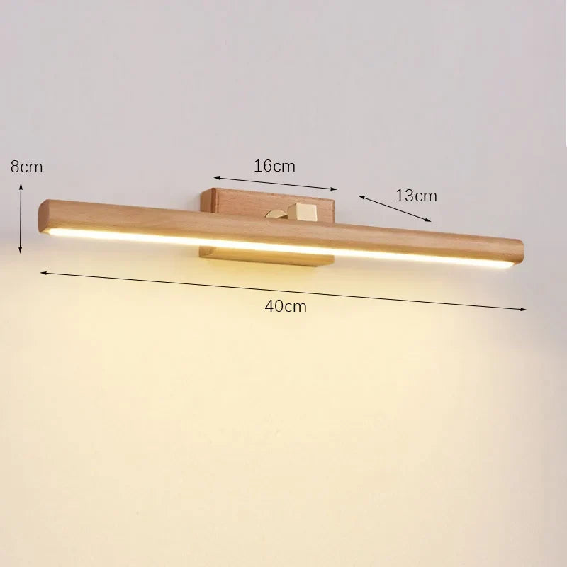 Walnut Mirror LED Light, view 7